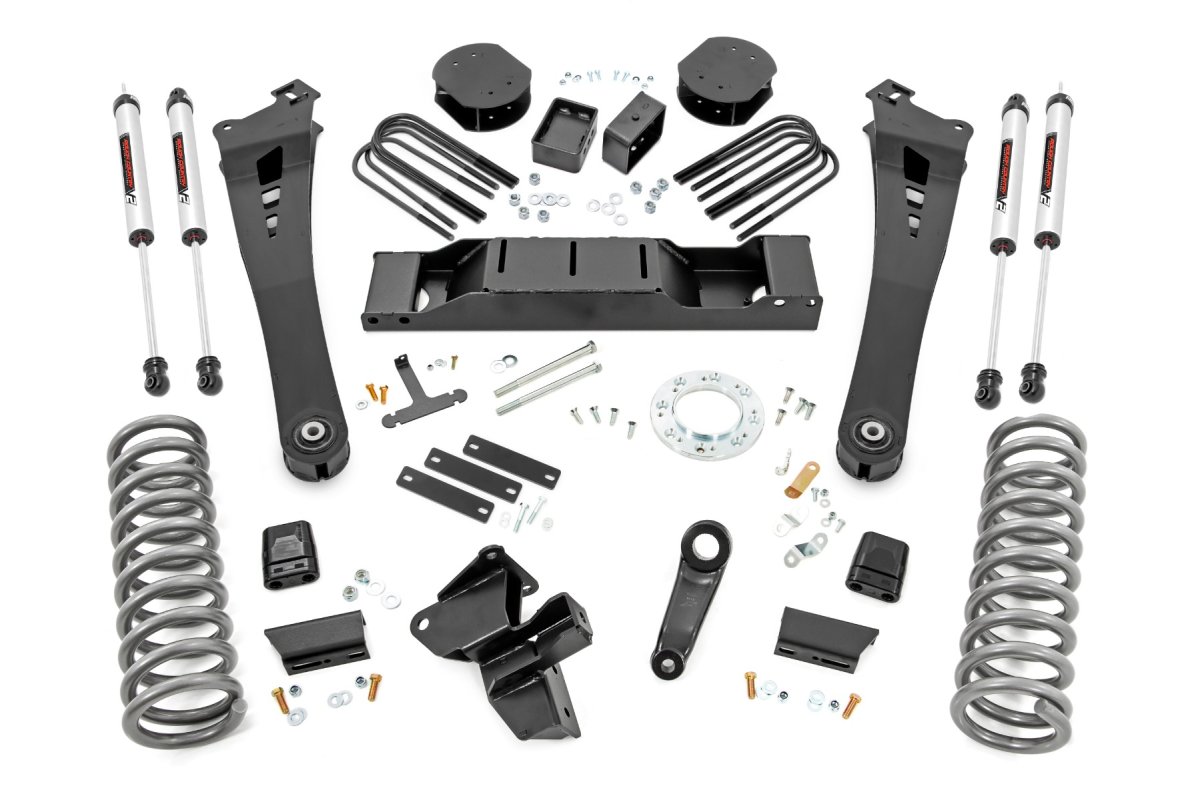 Ram 3500 Suspension Lift Kit - Rough Country - 5 Inch Lift Kit | Diesel | AISIN | V2 - '19-'24